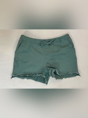 YMI Jeans Frayed Hem Shorts - Sage Green